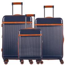 Kit Mala de Viagem Bordo 4 Rodas Frasqueira Royale Sestini