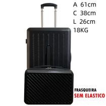 Kit mala de viagem com frasqueira ABS mala 18kg com roda 360 com cadeado menor preco