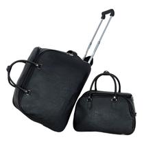 Kit Mala De Viagem Grande Rodinhas E Bolsa De Mão Executiva Kit Mala De Viagem Grande Rodinhas E Bolsa De Mão Executiva