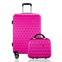 Kit Mala de Viagem Média 23kg Despachada Expansiva Rígida Rodas 360º Cadeado TSA com Frasqueira Gladiador C1M Kit Mala de Viagem Média 23kg Despachada Expansiva Rígida Rodas 360º Cadeado TSA com Frasqueira Gladiador C1M