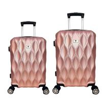 KIT MALA DE VIAGEM MÉDIA E GRANDE EM ABS C/ RODINHAS 360º - EAGLE - AS83 KIT MALA DE VIAGEM MÉDIA E GRANDE EM ABS C/ RODINHAS 360º - EAGLE - AS83