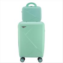 Kit Mala de Viagem Pequena ABS 10kg + Frasqueira Necessáire ABS Mundi Dubai 360 Graus ABS MD2342