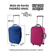 Kit mala de viagem pequena de bordo (2 peças) - T.King