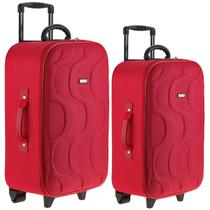 Kit mala de viagem pequena de bordo e média copacabana tonin