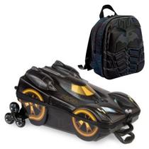 Kit Mala Infantil E Mochila Escolar Lancheira Menino Batman Kit Mala Infantil E Mochila Escolar Lancheira Menino Batman