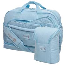 Kit Mala Maternidade Grande e Porta Mamadeira Tigor T. Tigre Cor:Azul