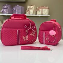 Kit Mala Maternidade Luxo Menina Borboleta G+M para Menino/Menina Kit Mala Maternidade Luxo Menina Borboleta G+M para Menino/Menina