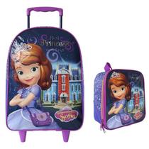 Kit Mala Rodinha + Lancheira Princesinha Sofia Roxo Original Kit Mala Rodinha + Lancheira Princesinha Sofia Roxo Original