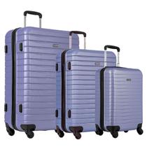 Kit Mala Viagem Deluxe Rodas 360º Cadeado TSA Sestini