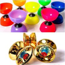 Kit Malabares Diabolo Profissional + Yoyo de rolamento + 10 Cordas de ioio