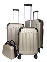 Kit Malas de Viagem 4 peças ABS Giratória