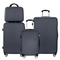 Kit Malas de Viagem 4 Peças Venture Trend ABS Rodas Duplas 360 Azul Marinho Kit Malas de Viagem 4 Peças Venture Trend ABS Rodas Duplas 360 Azul Marinho