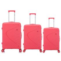 Kit Malas De Viagem Denlex Pequena Média, Grande 4 Rodas Duplas Giro 360