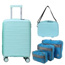 Kit Malas de Viagem França Polipropileno P 10Kgs + Frasqueira + Kit Organizador Mundi Cor Verde Kit Malas de Viagem França Polipropileno P 10Kgs + Frasqueira + Kit Organizador Mundi Cor Verde