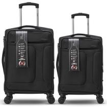 Kit Malas de Viagem M e P rodas 360 Super Leve cad embutido