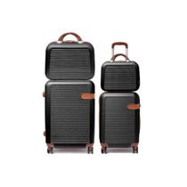Kit Malas de Viagem M P com Frasqueira M P ABS Rodas 360