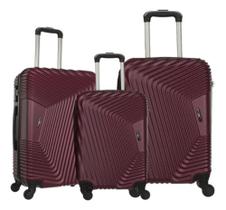 Kit malas de viagem PMG rodas 360 ANAC Fibra Rígida ABS