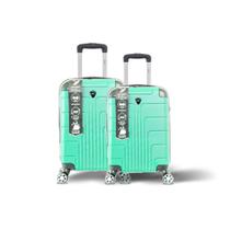 Kit Malas Viagem Bordo Média Leves Abs Reforçadas Rodas 360