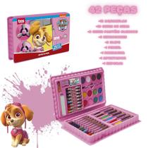 Kit Maleta Artística Patrulha Canina Divertida Infantil Skye 42 Peças Kit Maleta Artística Patrulha Canina Divertida Infantil Skye 42 Peças