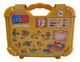 Kit Maleta Blocos 72 Peças Educativo E Didático Pakitoys Kit Maleta Blocos 72 Peças Educativo E Didático Pakitoys