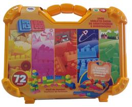 Kit Maleta Blocos de Montar Criar Inventar 72 Pakitoys peças Kit Maleta Blocos de Montar Criar Inventar 72 Pakitoys peças