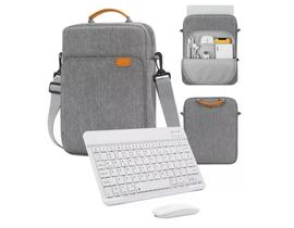 Kit Maleta Case Com Teclado E Mouse Para Galaxy Tab S6 Lite