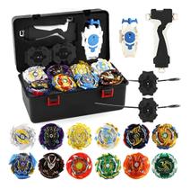 Kit Maleta Com 8 Beyblades 3 Super Lançadores Grip J24402 Colorido Kit Maleta Com 8 Beyblades 3 Super Lançadores Grip J24402 Colorido