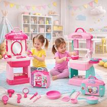 Kit Maleta Cozinha Casa Magica Gabby Infantil Penteadeira