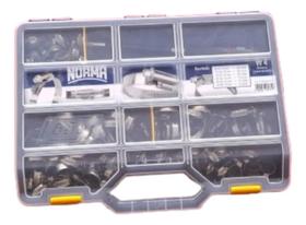 Kit Maleta De Abraçadeira Veicular Em Aço Inox C/ 120 Unid