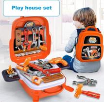 Kit Maleta de Ferramenta Infantil 22 Peças 3 em 1 Tools Set Envio Imediato