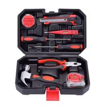 Kit Maleta De Ferramentas Profissionais Com 9 Peças Para Reparos E Manutenções Titanium JD009H Exbom Kit Maleta De Ferramentas Profissionais Com 9 Peças Para Reparos E Manutenções Titanium JD009H Exbom