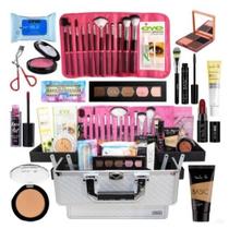 Kit Maleta De Maquiagem Completa Paleta Ruby Rose Glamourosa