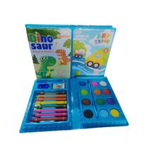 Kit Maleta De Pintura Infantil Com 24 Peças Para Colorir