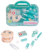 Kit Maleta Dentista Infantil Com Acessórios Azul DTA519A - Fênix Kit Maleta Dentista Infantil Com Acessórios Azul DTA519A - Fênix