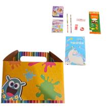 Kit maleta educativa infantil 25 itens papelaria