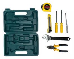Kit Maleta Ferramentas 11 Peças Compacto Allen Martelo Fenda Kit Maleta Ferramentas 11 Peças Compacto Allen Martelo Fenda