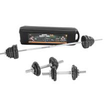 Kit Maleta Halteres Completa 50Kg Barra Anilha Dumbbell WCT - WCT FITNESS