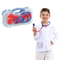 Kit Maleta Infantil Médico Mirim Divertido Com 6 Acessórios Brinquedos Pakitoys