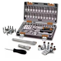 Kit Maleta Jogo de Chave Catraca Completo 57 peças Fortt Preto - KJC001-P