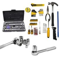 Kit Maleta Jogo Ferramentas 240 Peças Profissional Completo Kit Maleta Jogo Ferramentas 240 Peças Profissional Completo