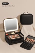 Kit Maleta Maquiagem com Espelho de Led paleta profissional manicure RF