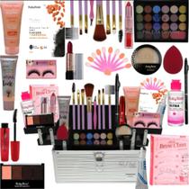 Kit Maleta Maquiagem Completa Paleta Ruby Rose 30 Essencial