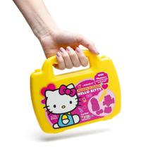 Kit Maleta Massinha de Modelar Hello Kitty 5 Moldes 10 cores Kit Maleta Massinha de Modelar Hello Kitty 5 Moldes 10 cores