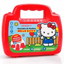 KIT Maleta Massinha Hello Kitty 10 Cores + 5 Moldes Leo&Leo KIT Maleta Massinha Hello Kitty 10 Cores + 5 Moldes Leo&Leo