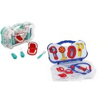 Kit Maleta Médico e Maleta Dentista Infantil Didático