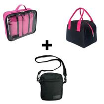 KIT MALETA NECESSAIRES + SHOULDER + BOLSA TERMICA - Bubag!