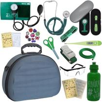 Kit Maleta Nova Aparelho de Pressão Aneroide Esteto Esfigmomanometro Premium