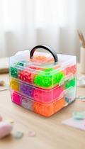 Kit Maleta Organizadora 3000 Elásticos Pulseiras