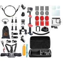 Kit Maleta Películas Vidro go action pro hero 9 Caixa Estanque