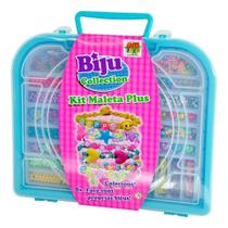 Kit Maleta Plus Biju Collection Azul DM Toys